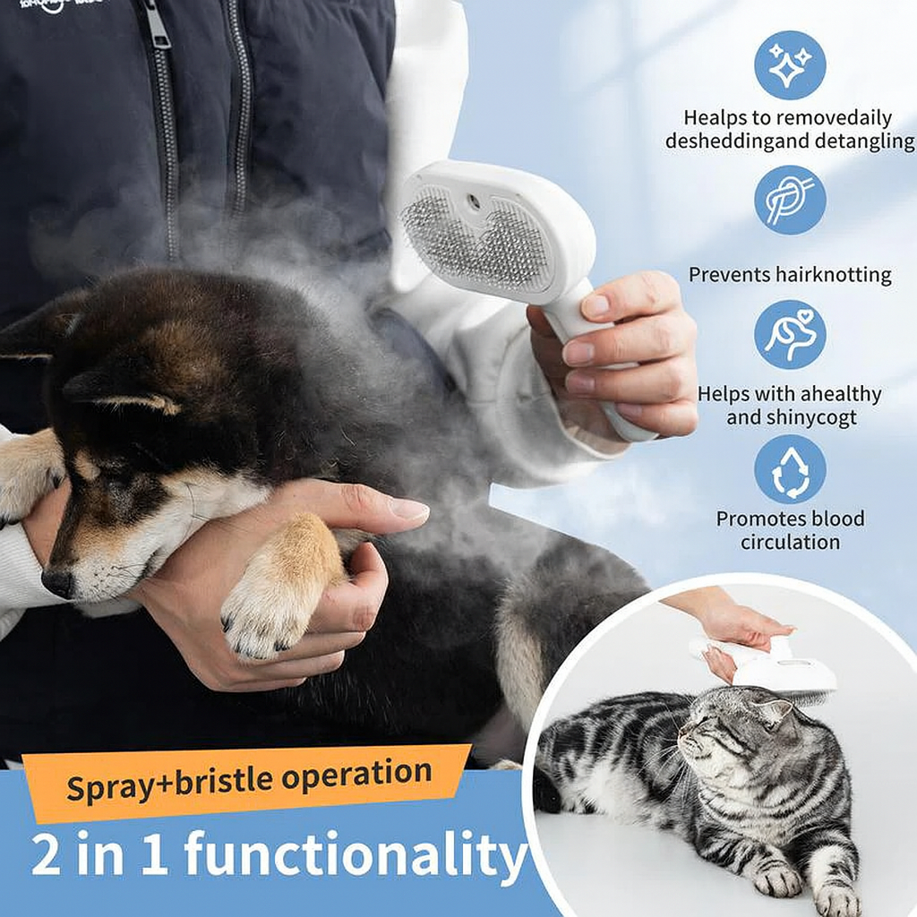 FurEase™ All-In-One Pet Spa Brush